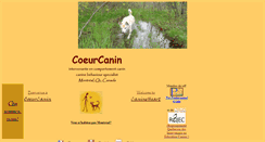 Desktop Screenshot of coeurcanin.com